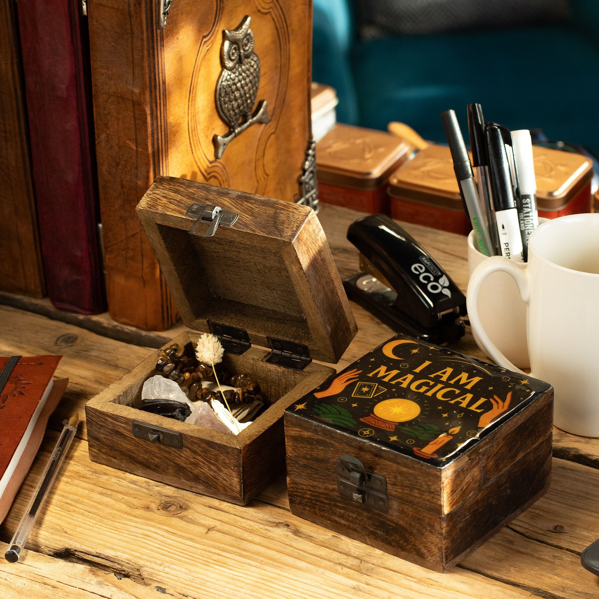 Small Enamelled Box - I am Magical