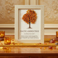 Gemstone Picture - Tree of Life - Baltic Amber