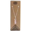 Classic Point Necklace - Rose Quartz