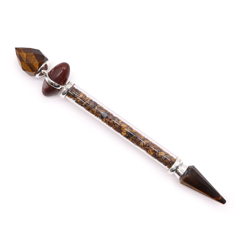 Shiva Lingam Magic Wand - Tigers Eye - Confidence