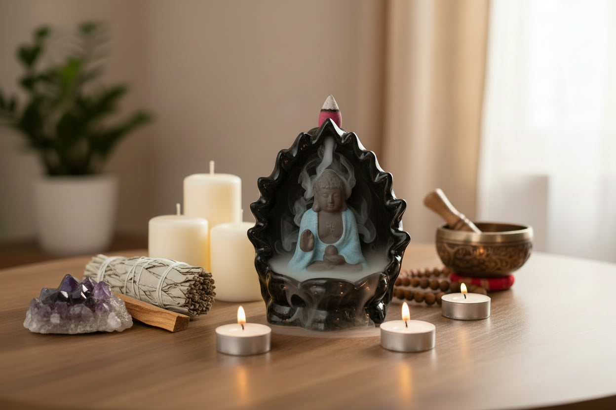 Back Flow Incense Burner - Buddha