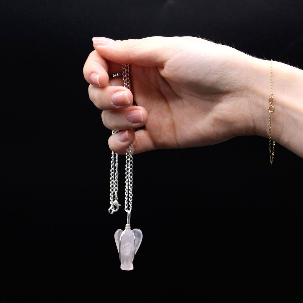 Guardian Angel Pendant - Clear Quartz