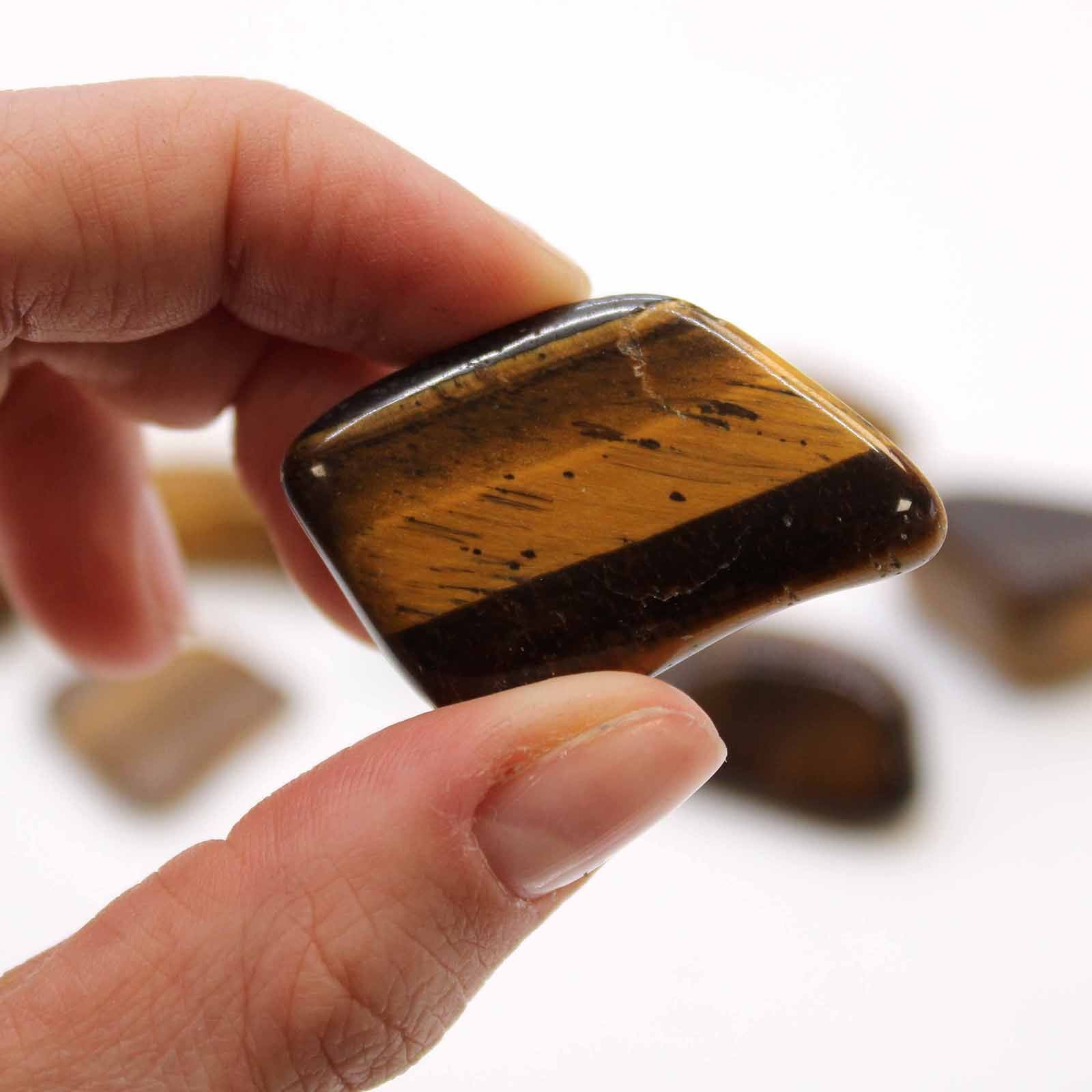 Large Golden Tigers Eye - Tumbled - 24 pieces