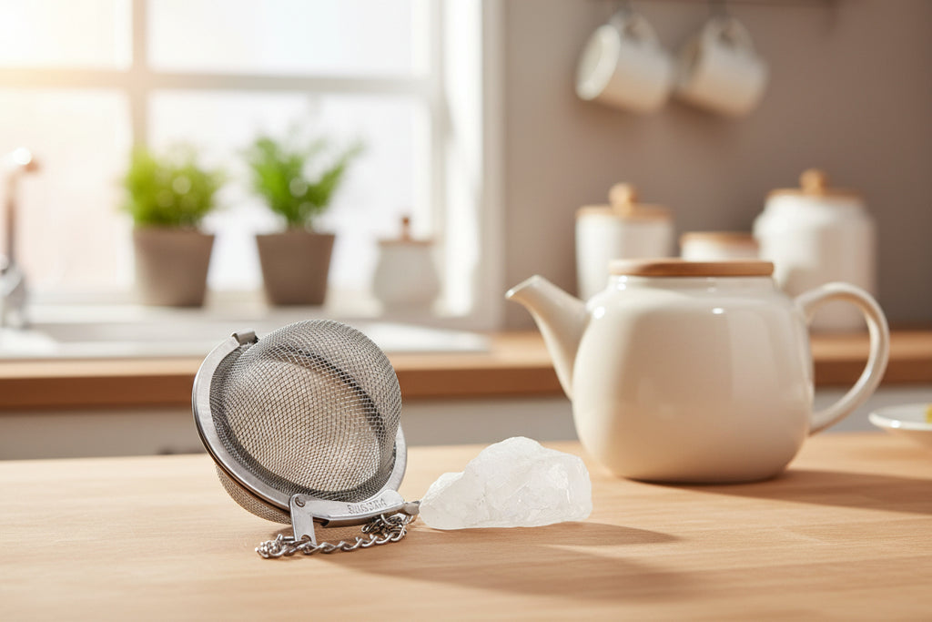 Raw Crystal Tea Strainer - Quartz
