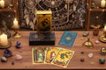Blue & Gold Foil Tarot Card Set - All Seeing Eye