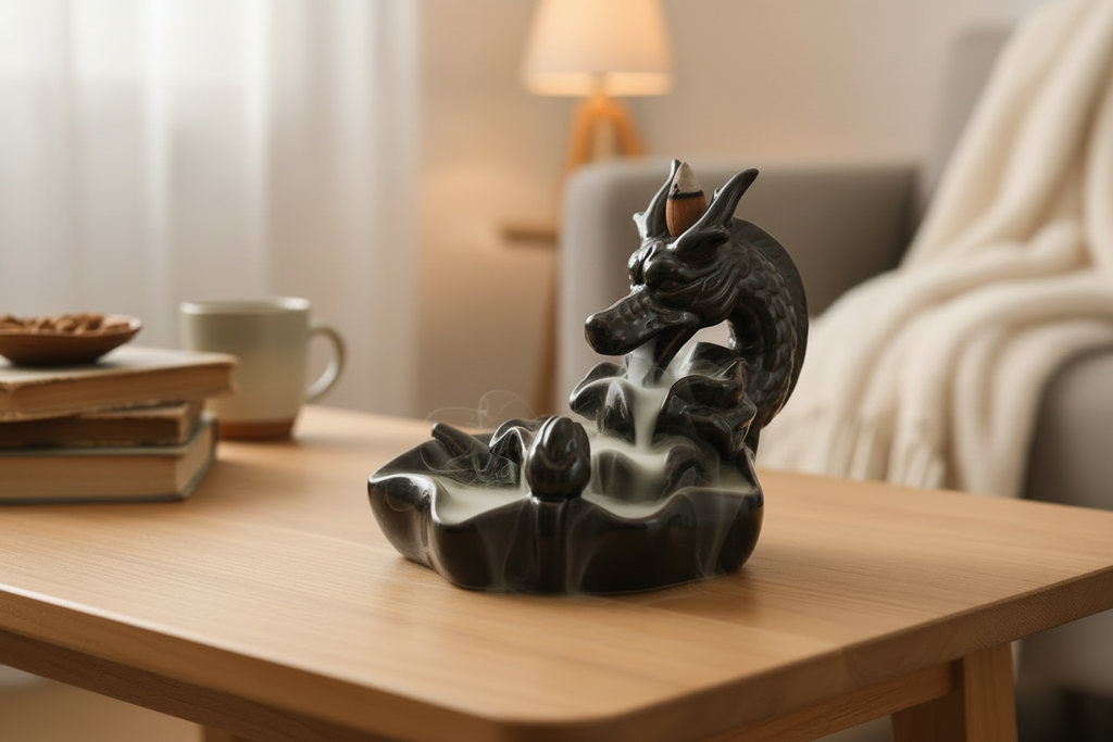 Backflow Incense Burner - Large Dragon Pool