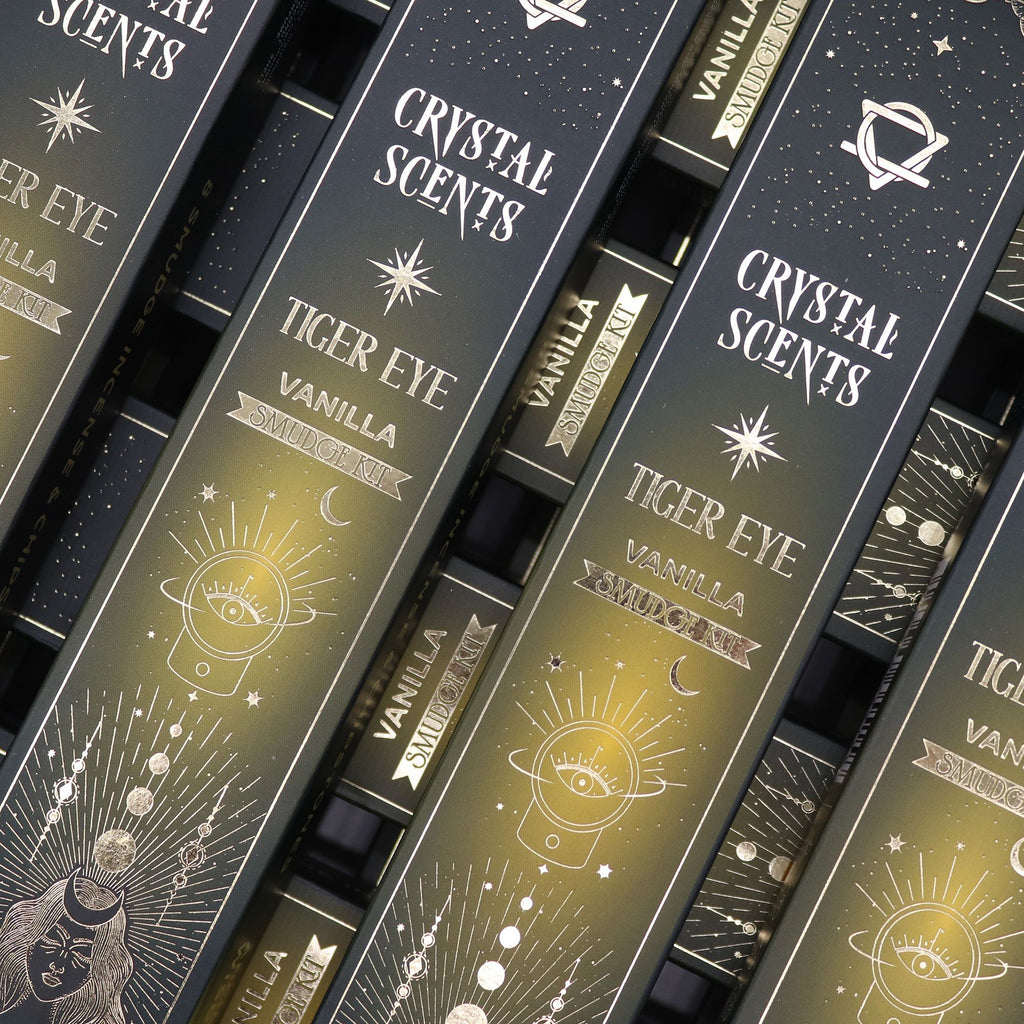 Crystal Scents Smudge Incense - Tigers Eye & Vanilla