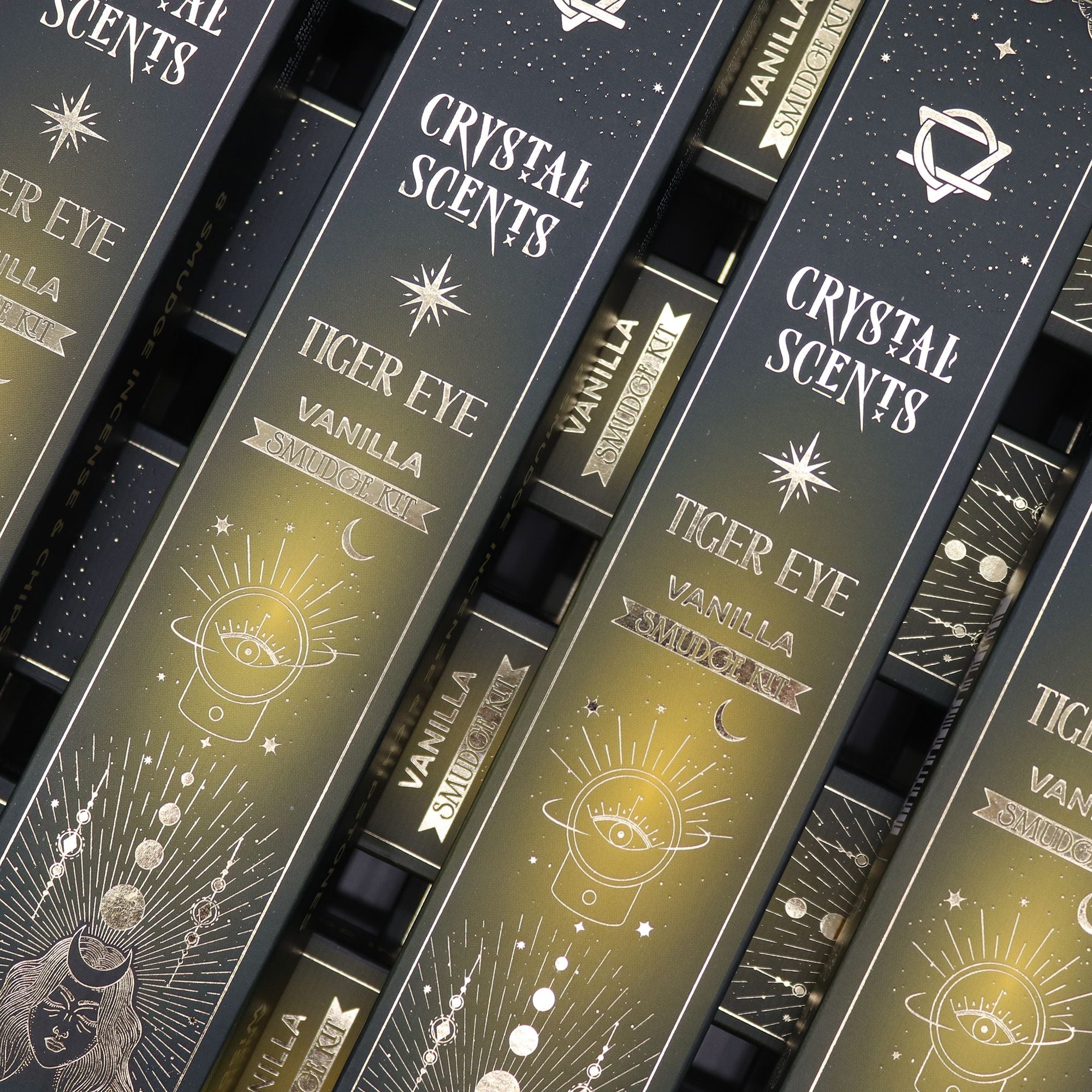 Crystal Scents Smudge Incense - Tigers Eye & Vanilla
