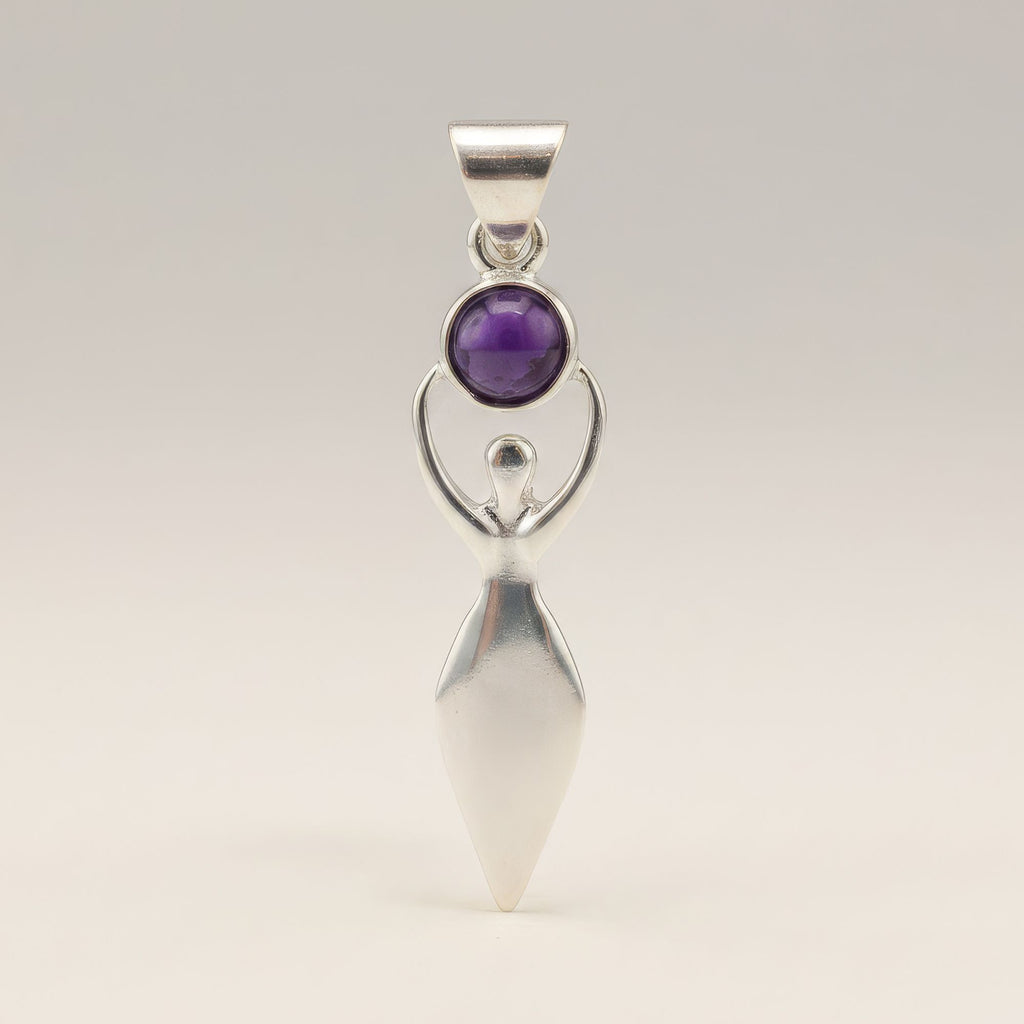 Devotional Pendant Necklace - Goddess Amethyst