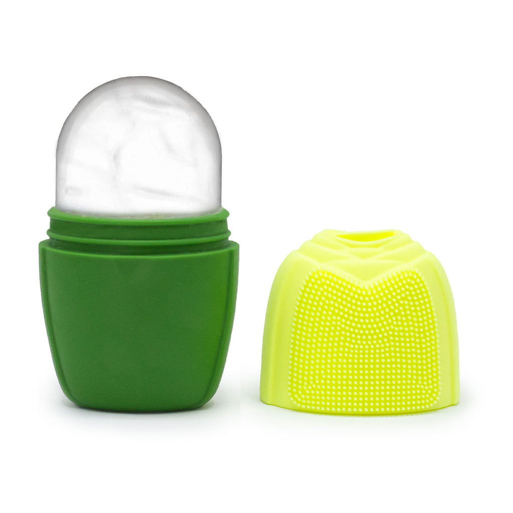 Silicone Ice Face Roller - green