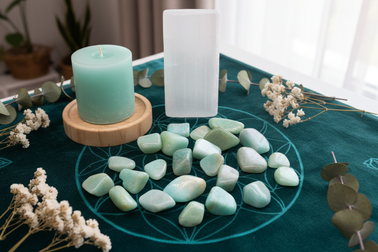 Large Amazonite - Tumbled - 24 pieces