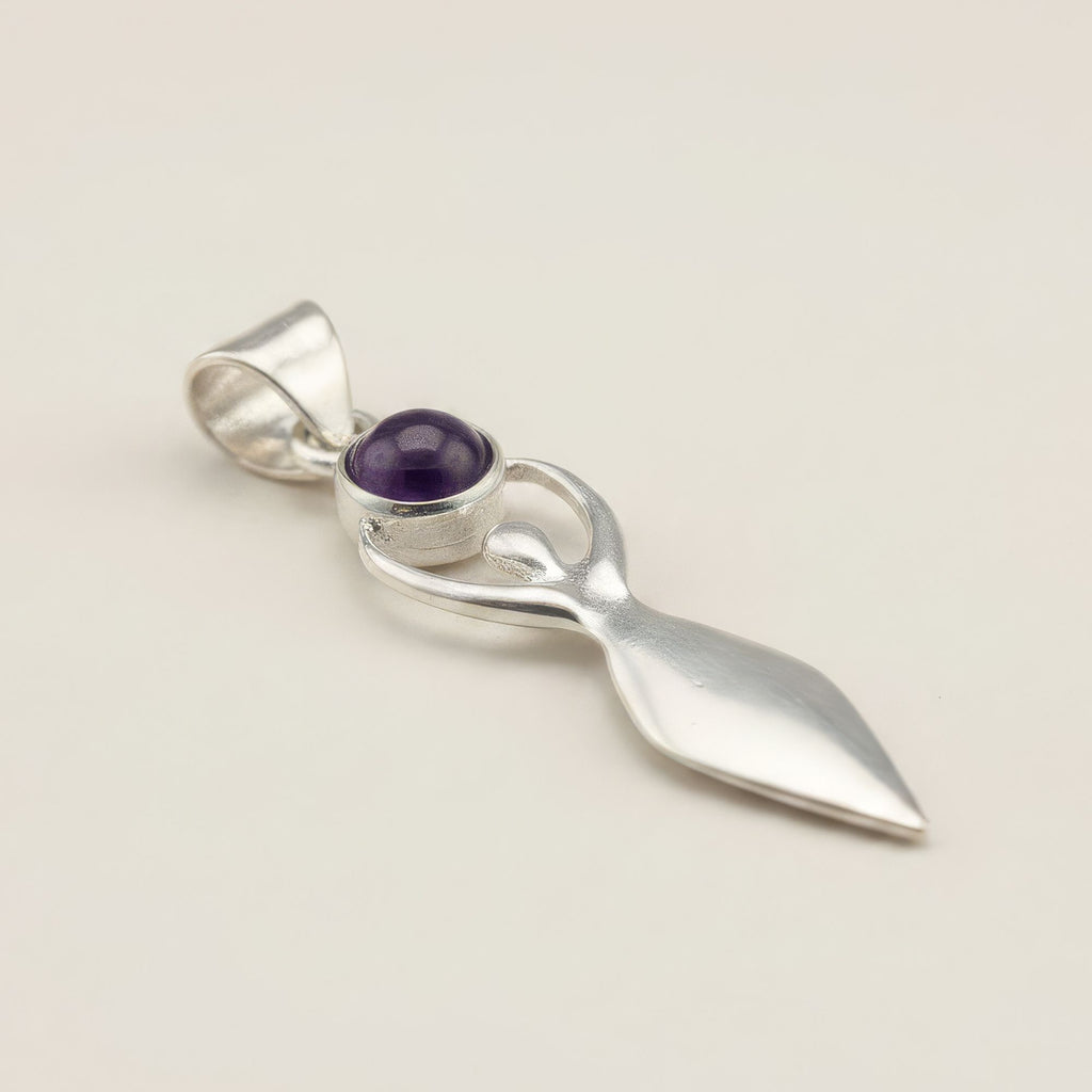 Devotional Pendant Necklace - Goddess Amethyst