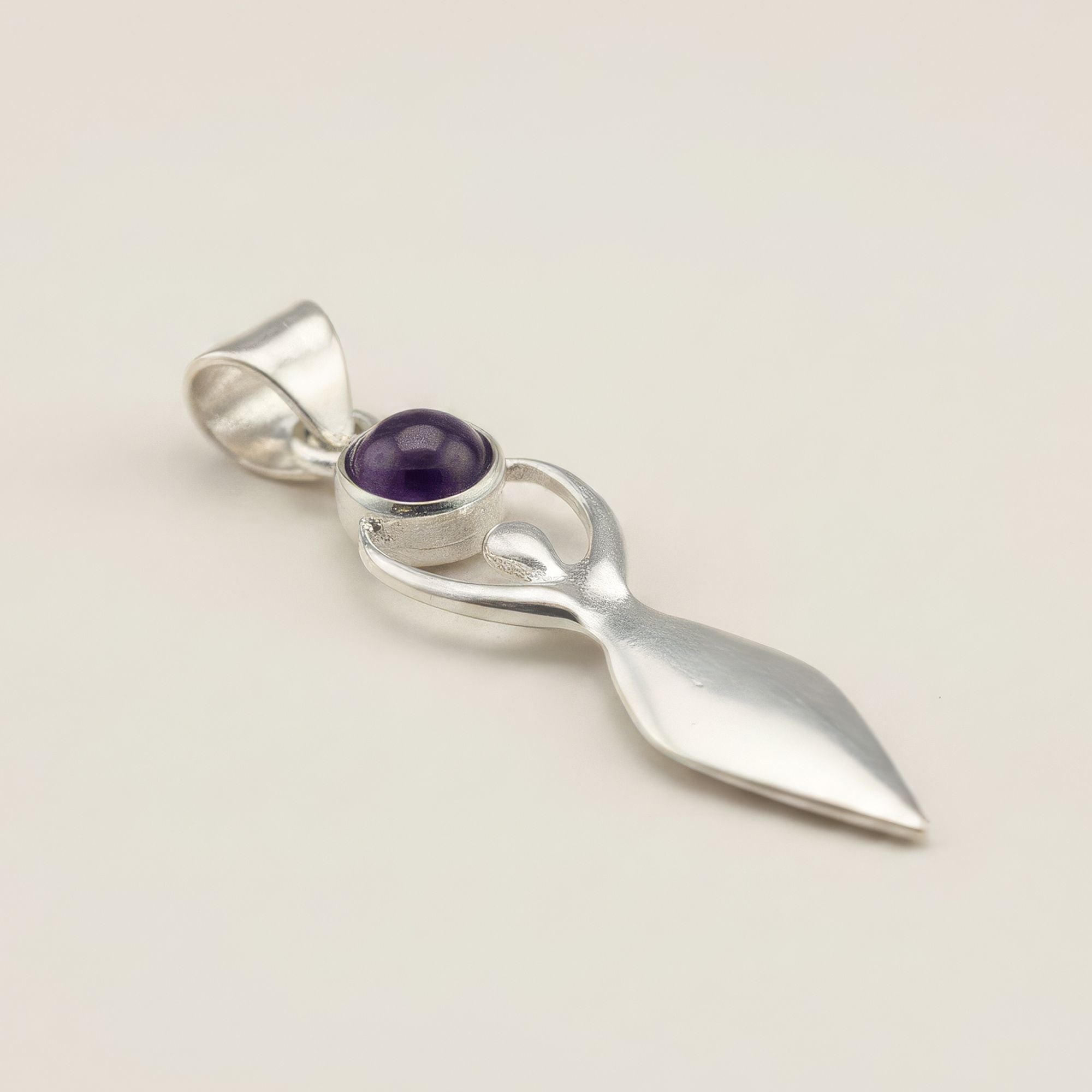 Devotional Pendant Necklace - Goddess Amethyst