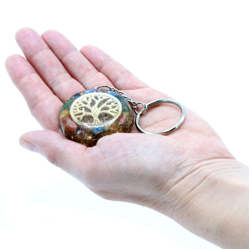 Orgonite Power Keyring - Chakra Tree of Life