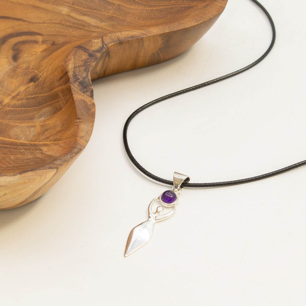 Devotional Pendant Necklace - Goddess Amethyst