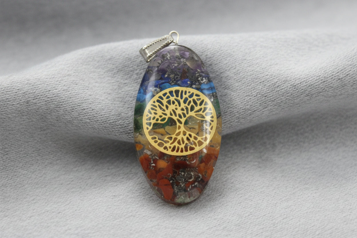 Orgonite Chakra Power Pendant - Tree of Life