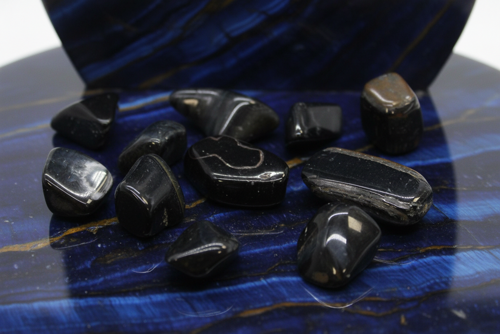 Large Blue Tigers Eye - Tumbled - 24 pieces