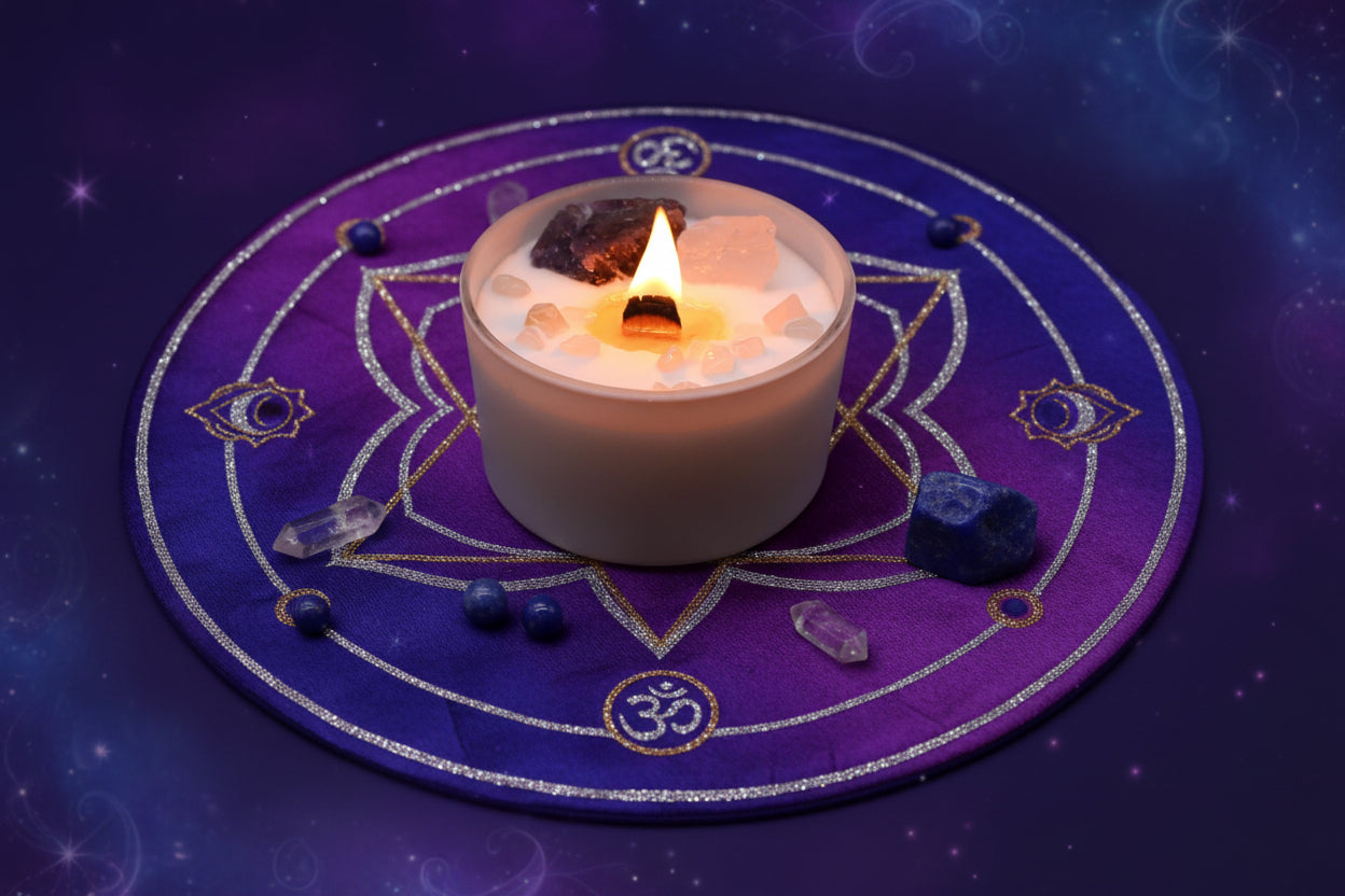 Chakra Crystal Candles - Third Eye