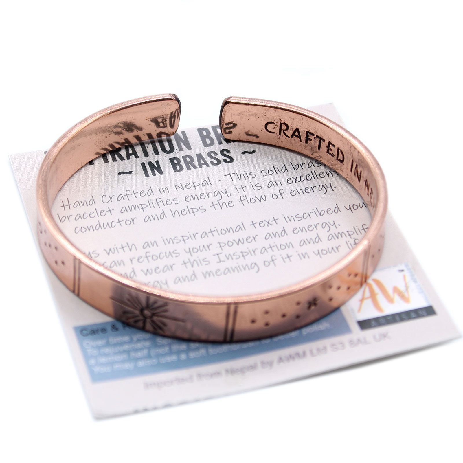 Copper Bracelet - Sunrise, Galaxy, Stars, Earth