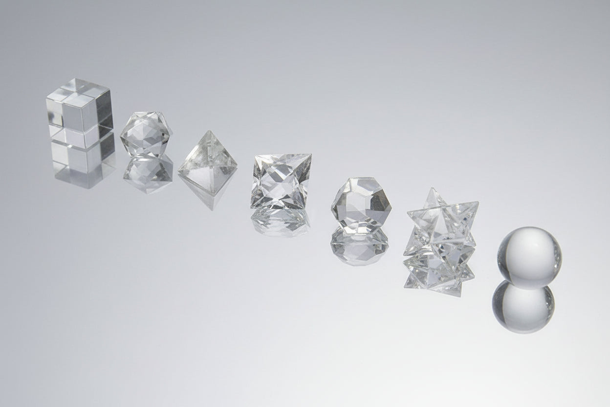 Geometric 7 Piece Crystal Set
