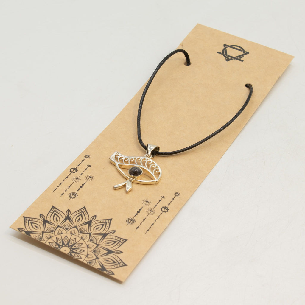 Devotional Pendant Necklace - Cleopatra Eye - Iolite