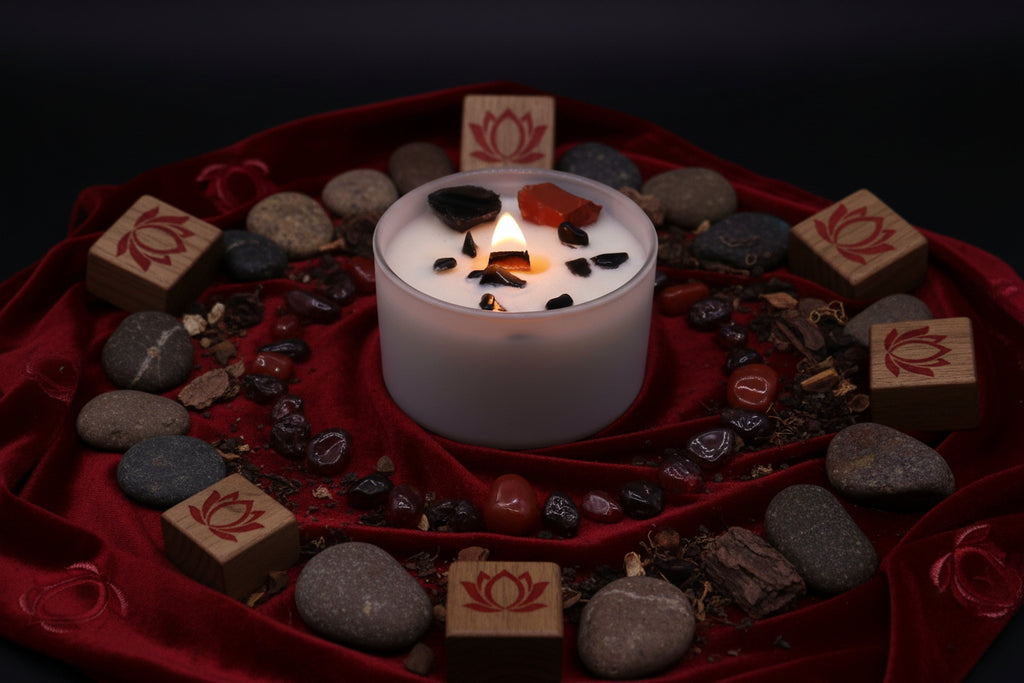 Chakra Crystal Candles - Root