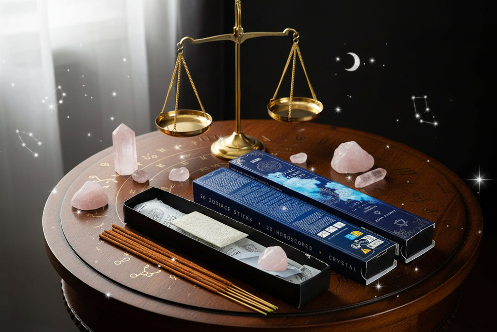 Incense & Gemstone Zodiac Gift Set - Libra