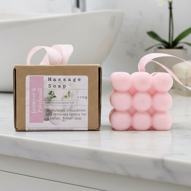 Boxed Single Massage Soaps - Jasmine & Patchouli