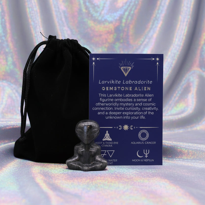 Gemstone Alien - Larvikite Labradorite