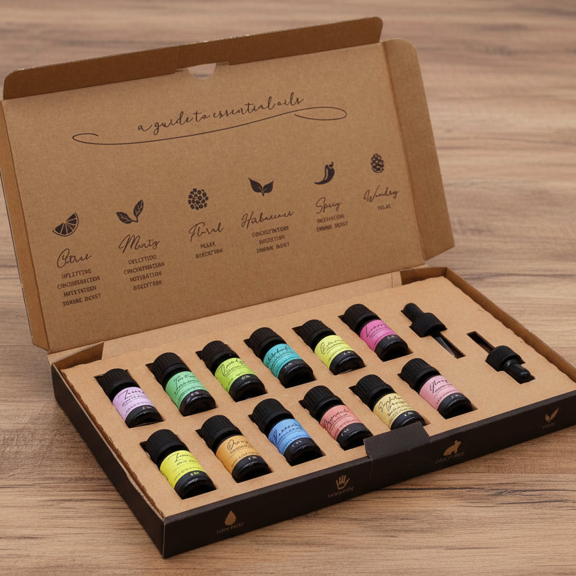 Aromatherapy Essential Oil Set - The Top 12