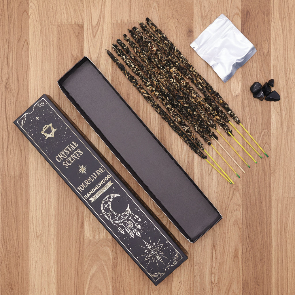 Crystal Scents Smudge Incense - Tourmaline & Sandalwood