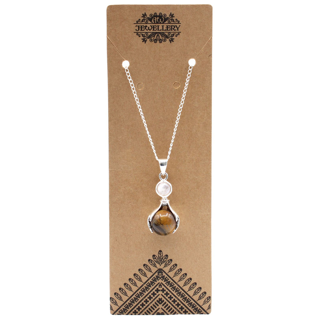 Healing Hands Necklace - Tigers Eye