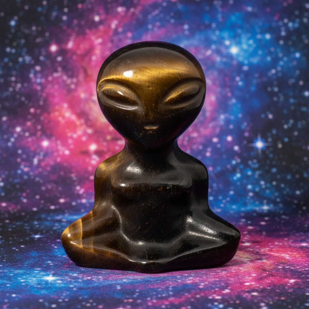 Gemstone Alien - Tiger's Eye