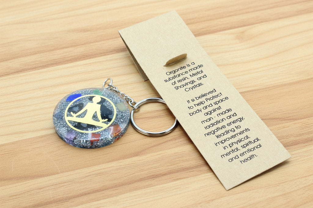Orgonite Power Keyring - Buddha Seven Chakra