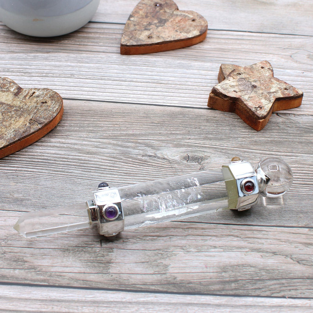 Hexagonal Crystal Healing Wand - Clear Quartz