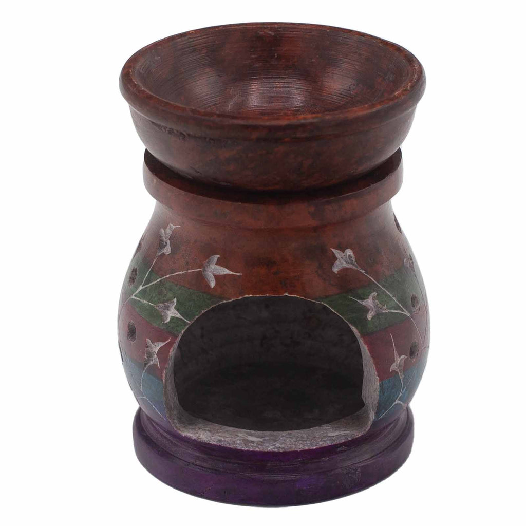 Soapstone Oil Burner - Hamsa