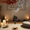 7 Chakra Tigers Eye Pendulum