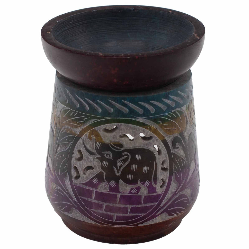Soapstone Oil Burner - Large - Elephant