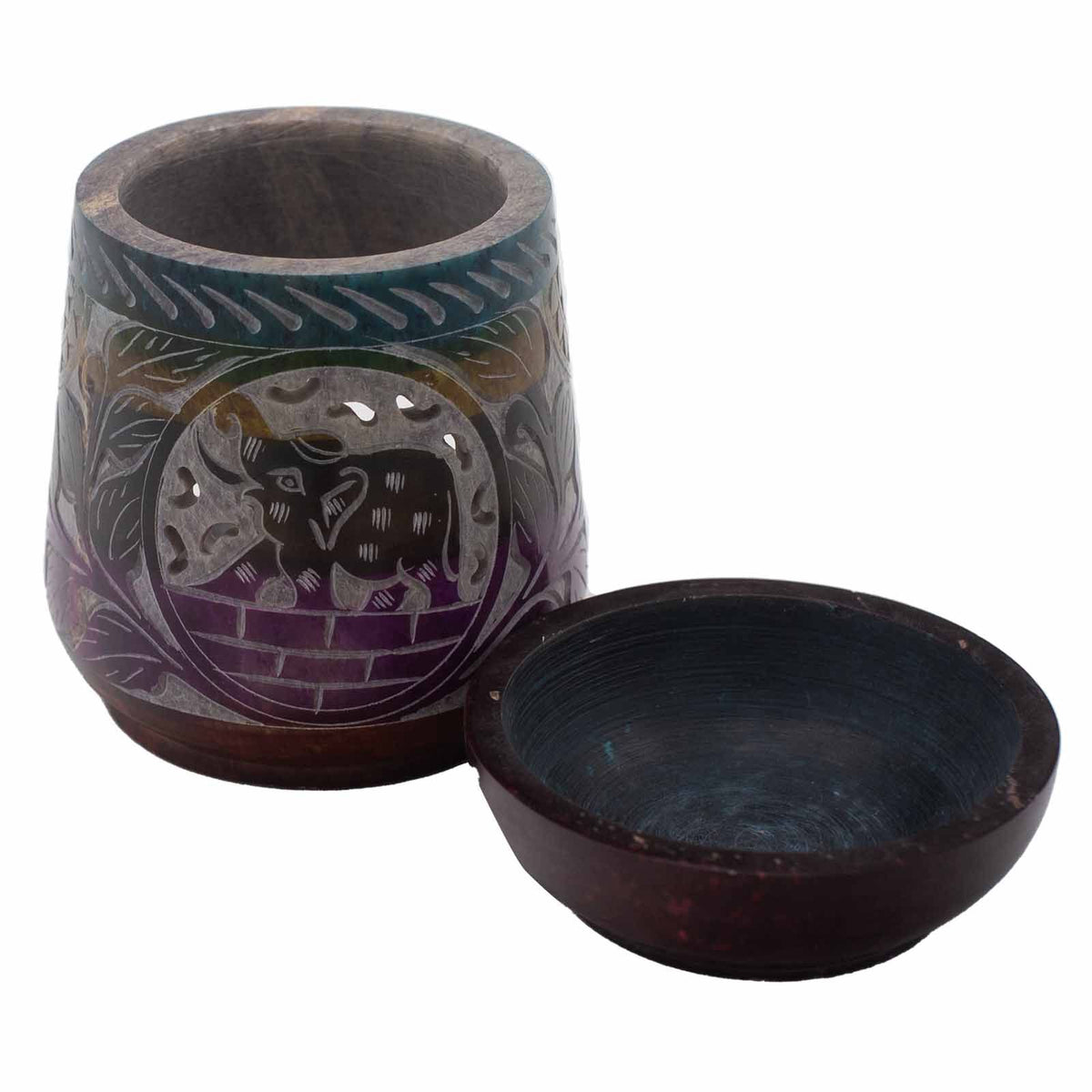 Soapstone Oil Burner - Large - Elephant