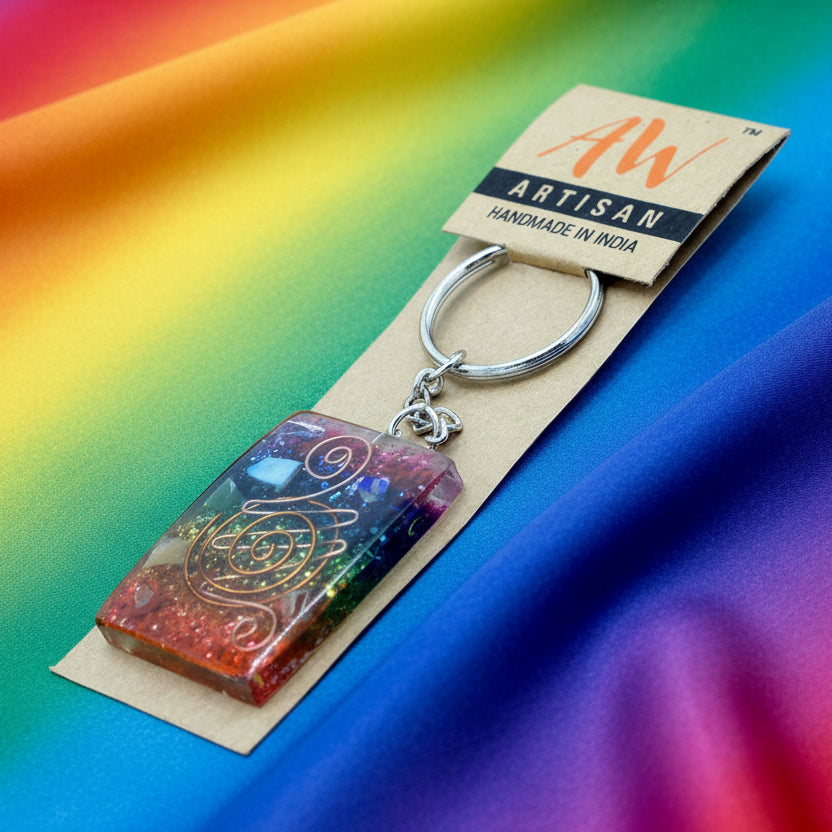 Orgonite Power Keyring - Copper Chakra