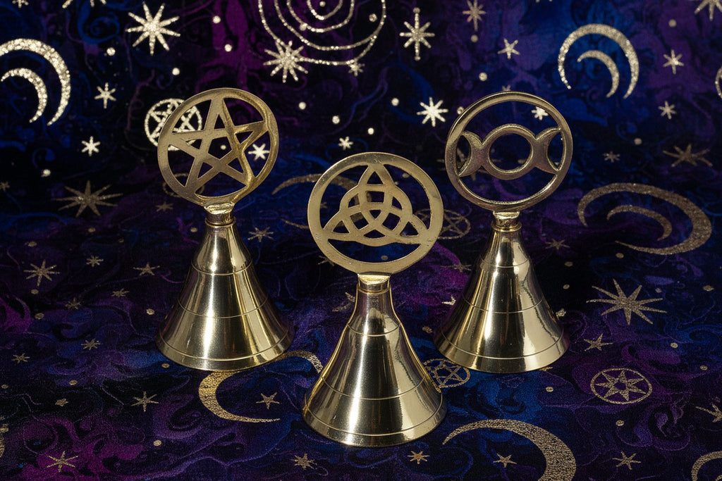 Altar Brass Bell - Pentagram