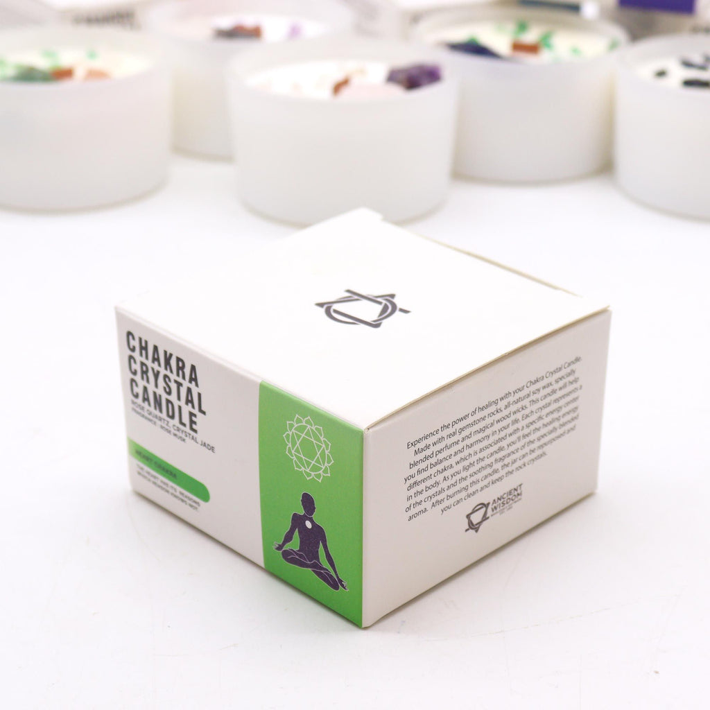 Chakra Crystal Candles - Heart
