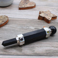 Hexagonal Crystal Healing Wand - Black Agate
