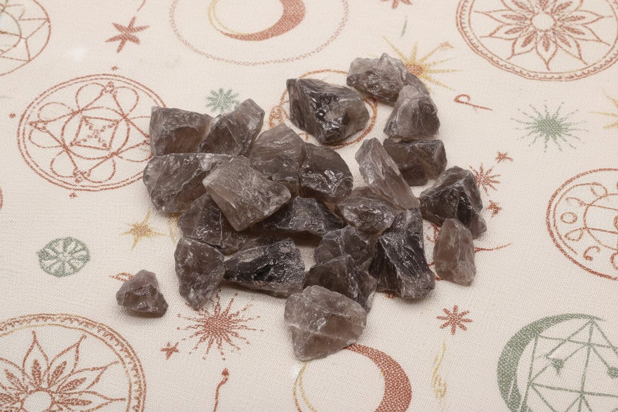 Raw Smoky Quartz Crystals - 500g