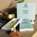 Natural Incense Smudge Bricks and Burner - White Sage
