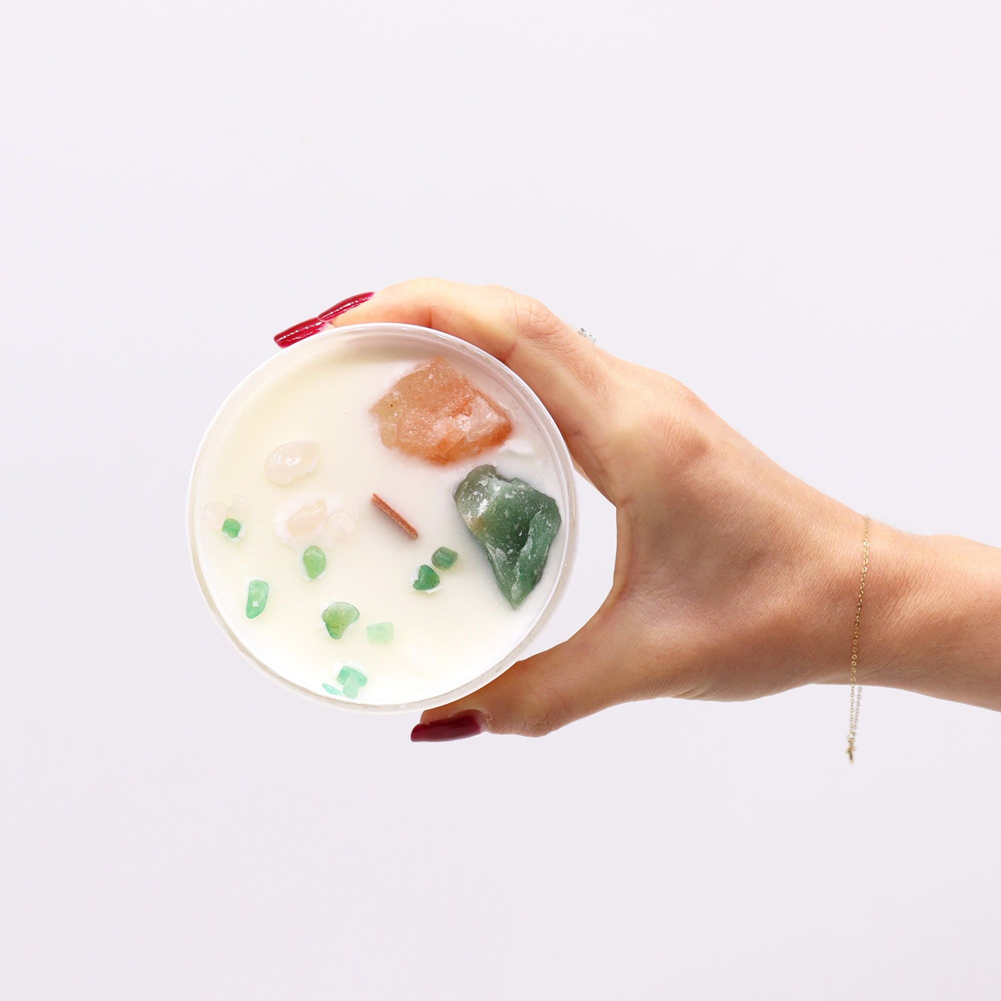 Chakra Crystal Candles - Heart