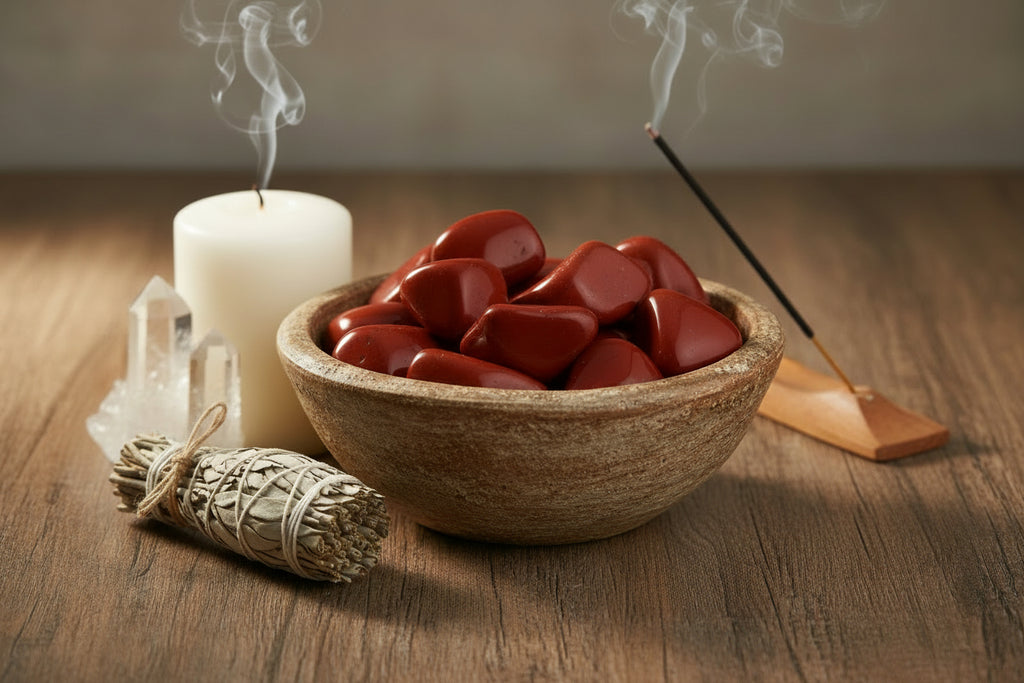 Large Red Jasper - Tumbled - 24 pieces